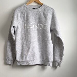 Brunette The Label Heather Gray BLONDE Crewneck